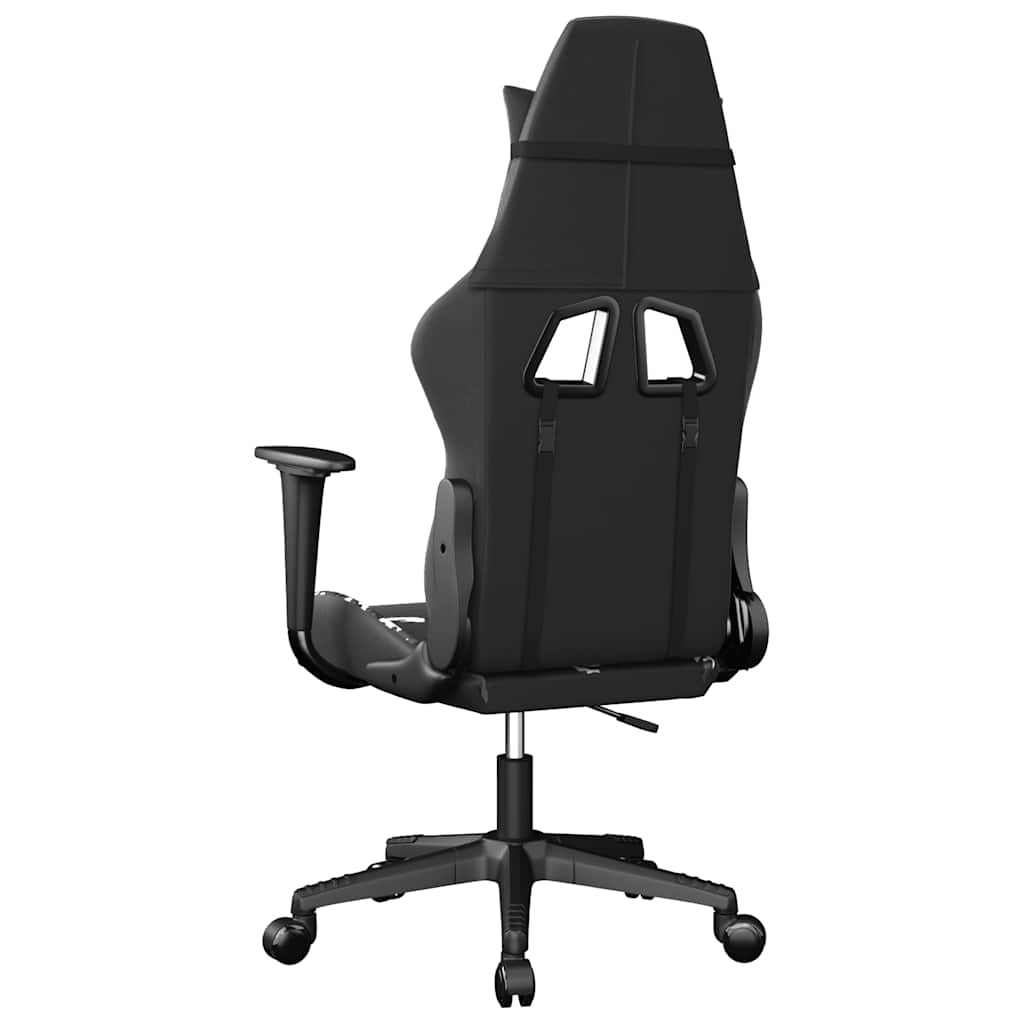 gamingstol m. massagefunktion kunstlæder sort og camouflage