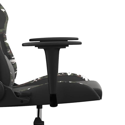 gamingstol m. massagefunktion kunstlæder sort og camouflage