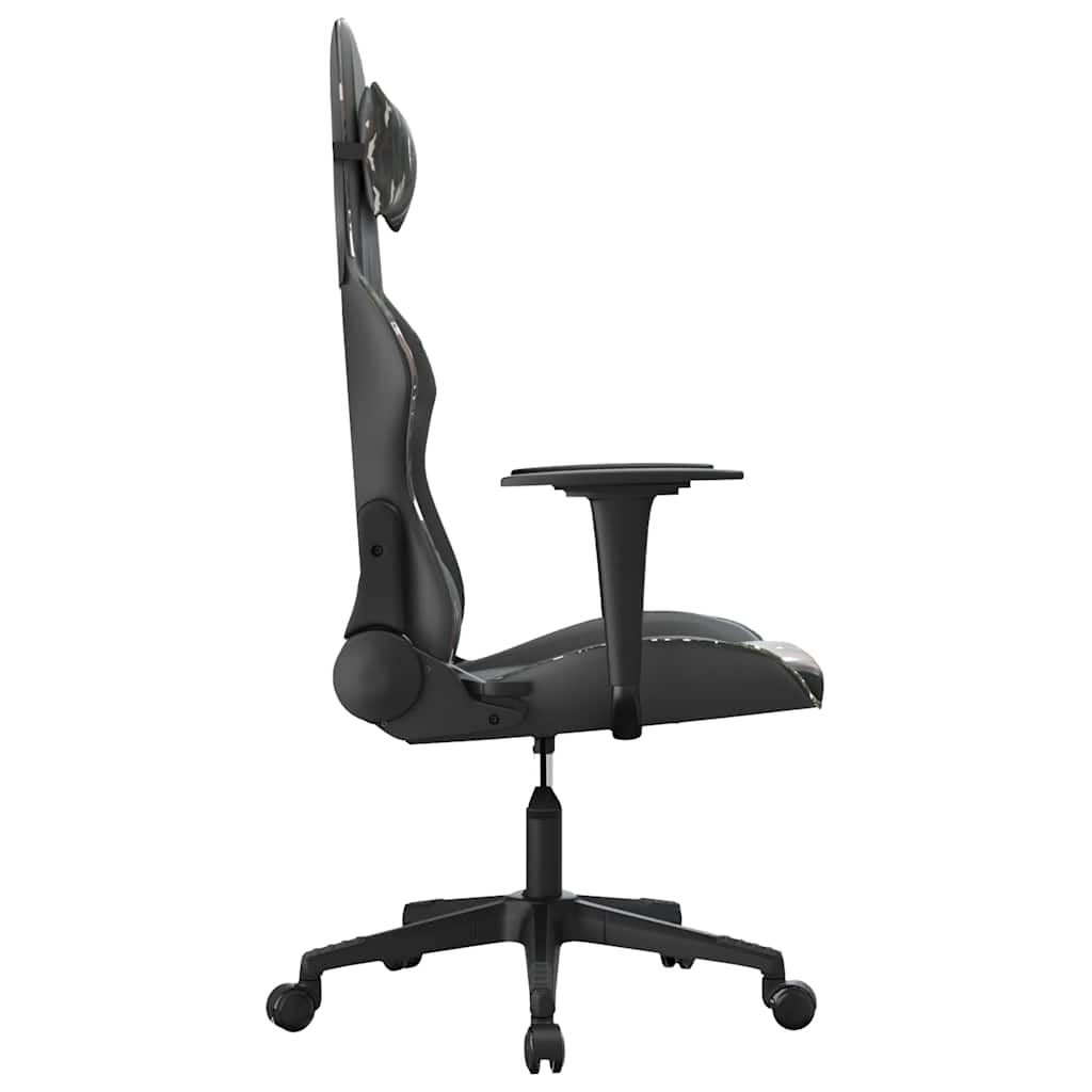 gamingstol m. massagefunktion kunstlæder sort og camouflage