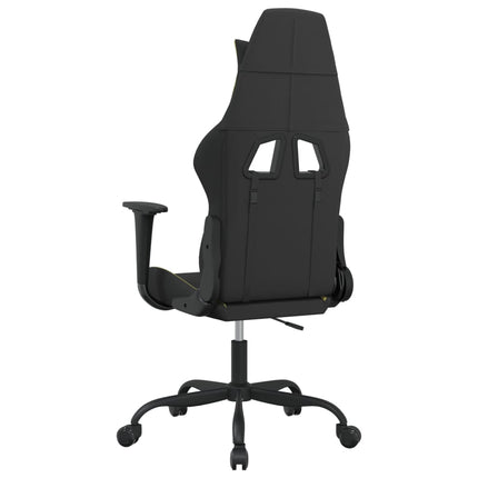 gamingstol med massagefunktion stof sort og lysegrøn