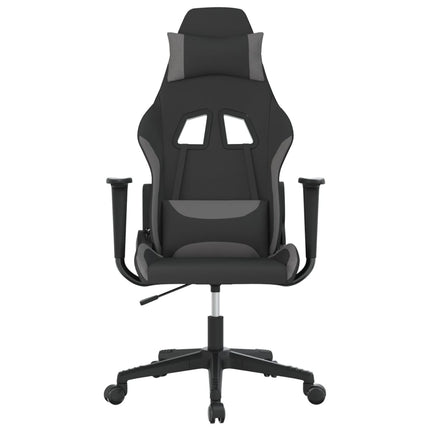 gamingstol med massagefunktion sort og lysegrå
