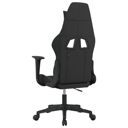 gamingstol med massagefunktion stof sort og lysegrøn