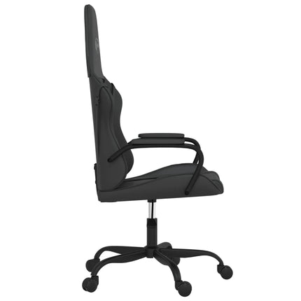 gamingstol med massagefunktion kunstlæder sort