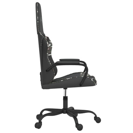 gamingstol m. massagefunktion kunstlæder sort og camouflage