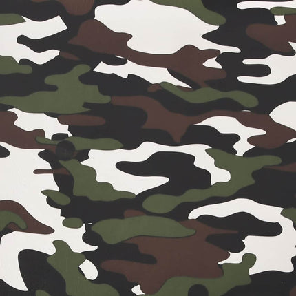gamingstol med massagefunktion kunstlæder camouflage og sort