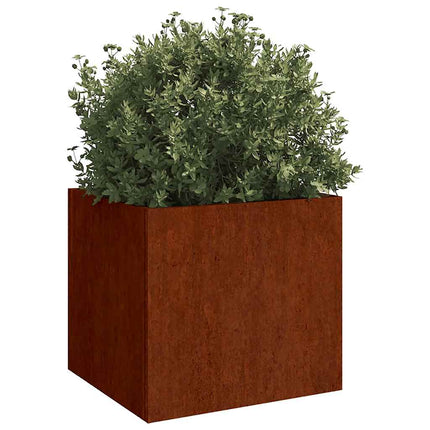 plantekasser 2 stk. 42x40x39 cm cortenstål