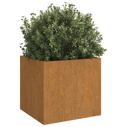 plantekasser 2 stk. 49x47x46 cm cortenstål