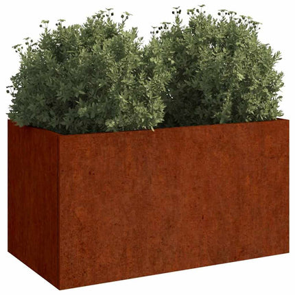 plantekasse 62x30x29 cm cortenstål