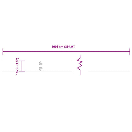 Plænekant 10 pcs 10 x 103 cm Cortenstål Rusten