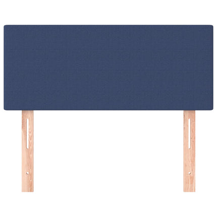 sengegavl 80x5x78/88 cm stof blå