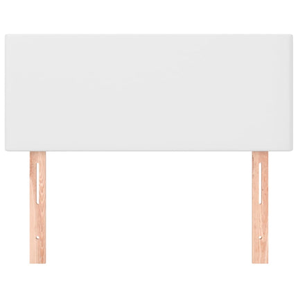 sengegavl 80x5x78/88 cm kunstlæder hvid