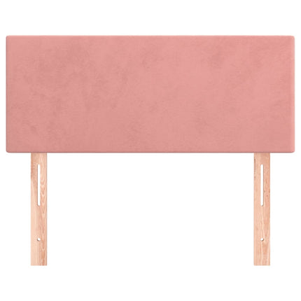 sengegavl 80x5x78/88 cm fløjl pink