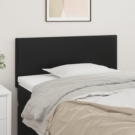 sengegavl 90x5x78/88 cm kunstlæder sort