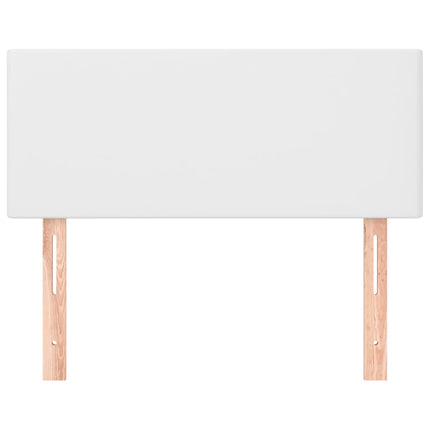 sengegavl 90x5x78/88 cm kunstlæder hvid