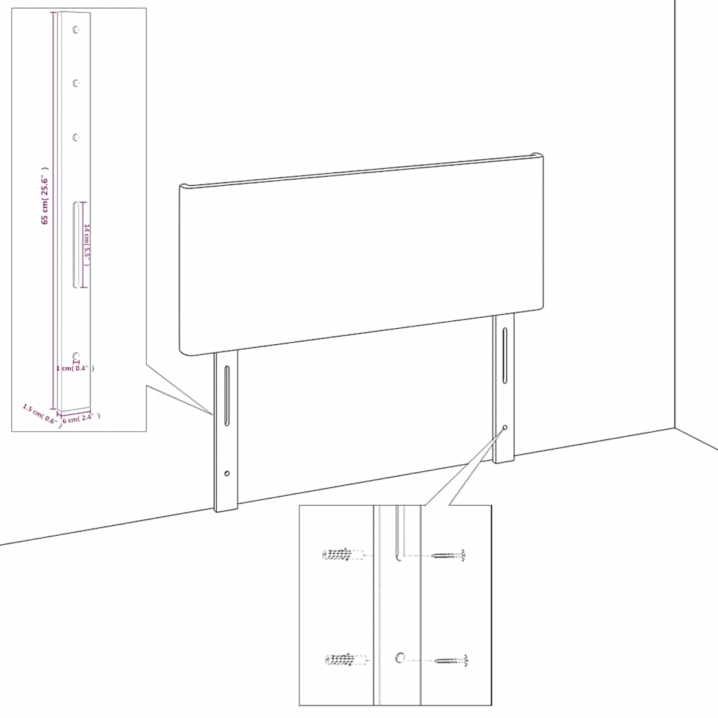 sengegavl 100x5x78/88 cm fløjl mørkegrøn