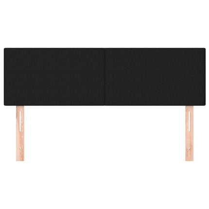 sengegavle 144x5x78/88 cm stof sort
