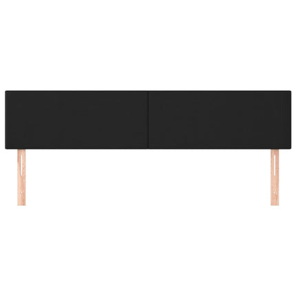 sengegavle 160x5x78/88 cm kunstlæder sort
