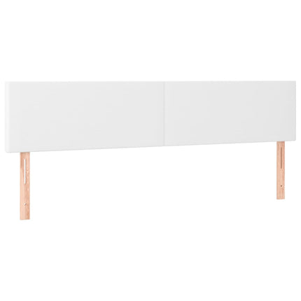 sengegavle 160x5x78/88 cm kunstlæder hvid