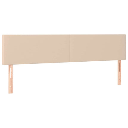 sengegavle 160x5x78/88 cm kunstlæder cappuccinofarvet