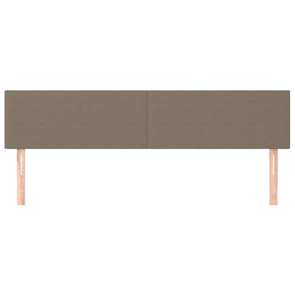 sengegavle 180x5x78/88 cm stof gråbrun