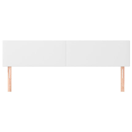 sengegavle 200x5x78/88 cm kunstlæder hvid