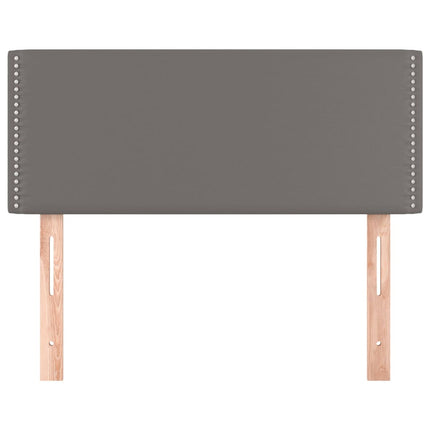 sengegavl 80x5x78/88 cm kunstlæder grå