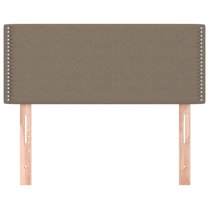 sengegavl 90x5x78/88 cm stof gråbrun