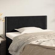sengegavl 100x5x78/88 cm fløjl sort