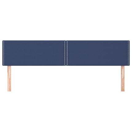 sengegavle 180x5x78/88 cm stof blå