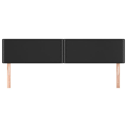 sengegavle 180x5x78/88 cm kunstlæder sort