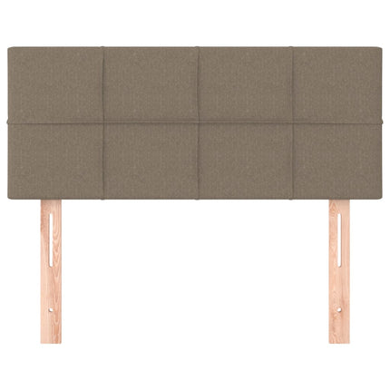 sengegavl 90x5x78/88 cm stof gråbrun