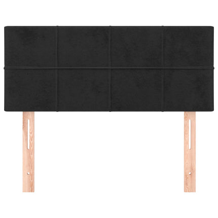 sengegavl 90x5x78/88 cm fløjl sort
