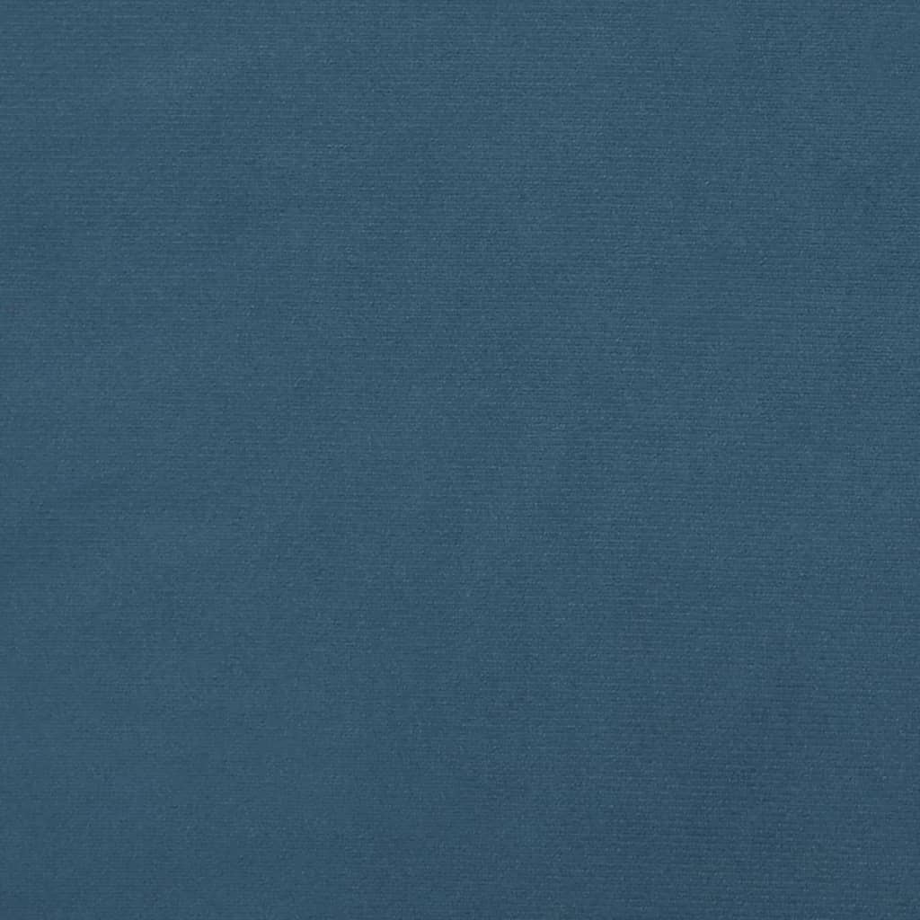 sengegavl 90x5x78/88 cm fløjl mørkeblå