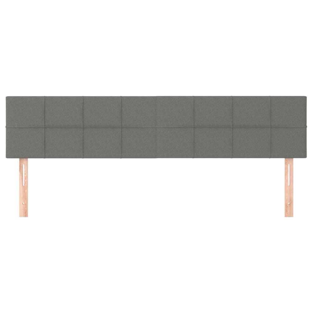 sengegavle 160x5x78/88 cm stof mørkegrå
