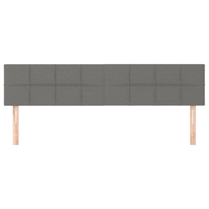 sengegavle 180x5x78/88 cm stof mørkegrå