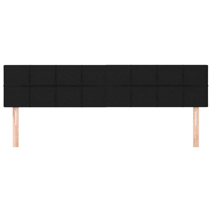 sengegavle 180x5x78/88 cm stof sort