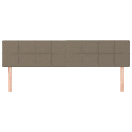 sengegavle 180x5x78/88 cm stof gråbrun