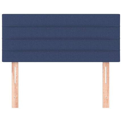 sengegavl 80x5x78/88 cm stof blå