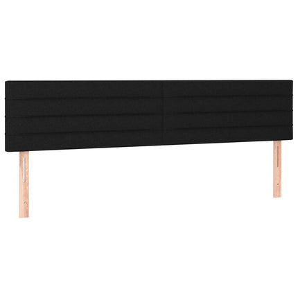 sengegavle 160x5x78/88 cm stof sort