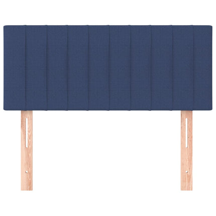 sengegavl 80x5x78/88 cm stof blå