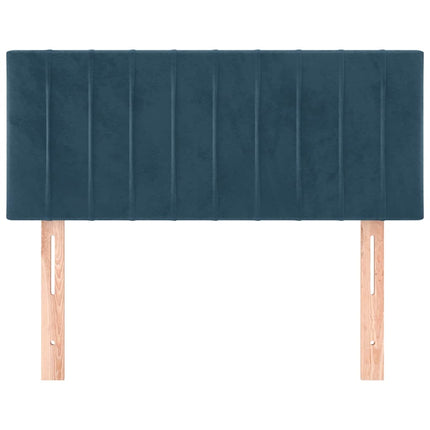 sengegavl 80x5x78/88 cm fløjl mørkeblå