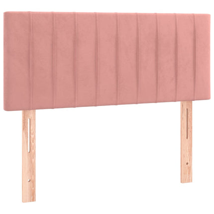 sengegavl 80x5x78/88 cm fløjl pink