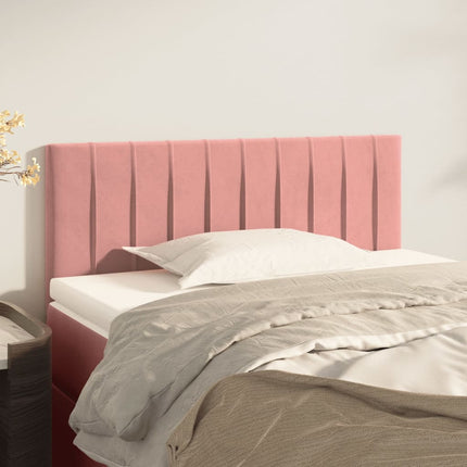 sengegavl 80x5x78/88 cm fløjl pink