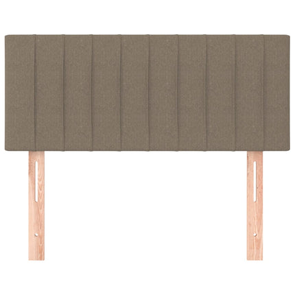 sengegavl 90x5x78/88 cm stof gråbrun