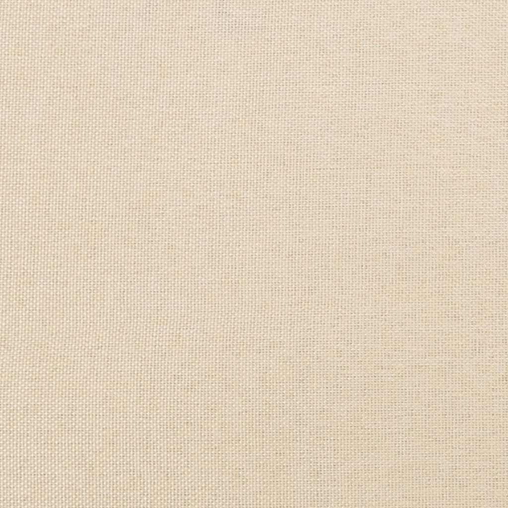 sengegavl 90x5x78/88 cm stof cremefarvet