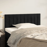 sengegavl 90x5x78/88 cm fløjl sort