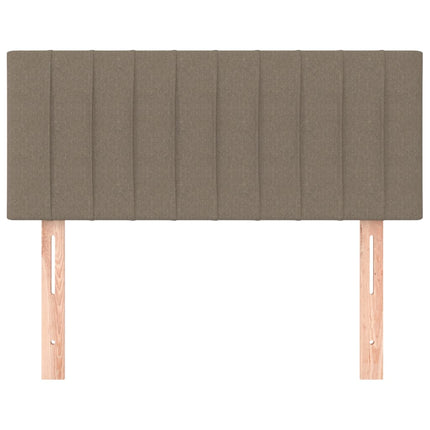 sengegavl 100x5x78/88 cm stof gråbrun