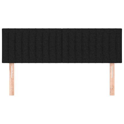 sengegavle 144x5x78/88 cm stof sort