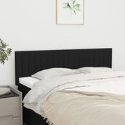 sengegavle 144x5x78/88 cm stof sort