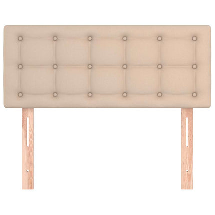 sengegavl 80x5x78/88 cm kunstlæder cappuccinofarvet